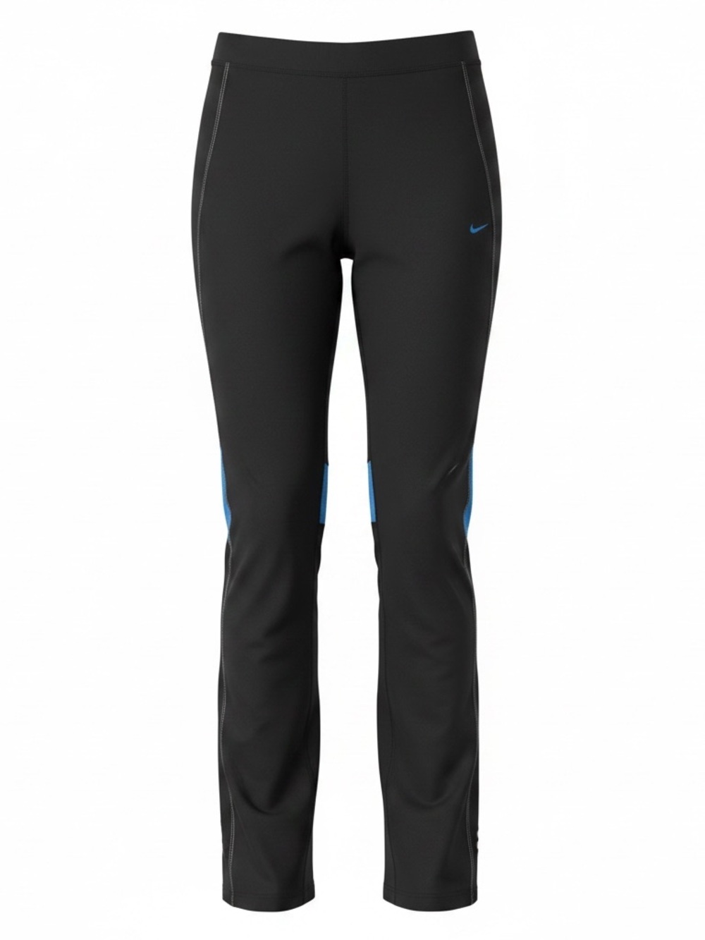 Nike Dri-Fit Women’s Black Yoga Pants with Blue Trim. Size XS.